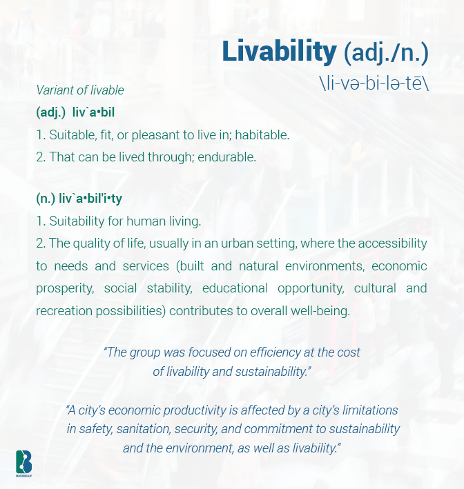 Definition Livability Bigbelly Waste Management Solutions