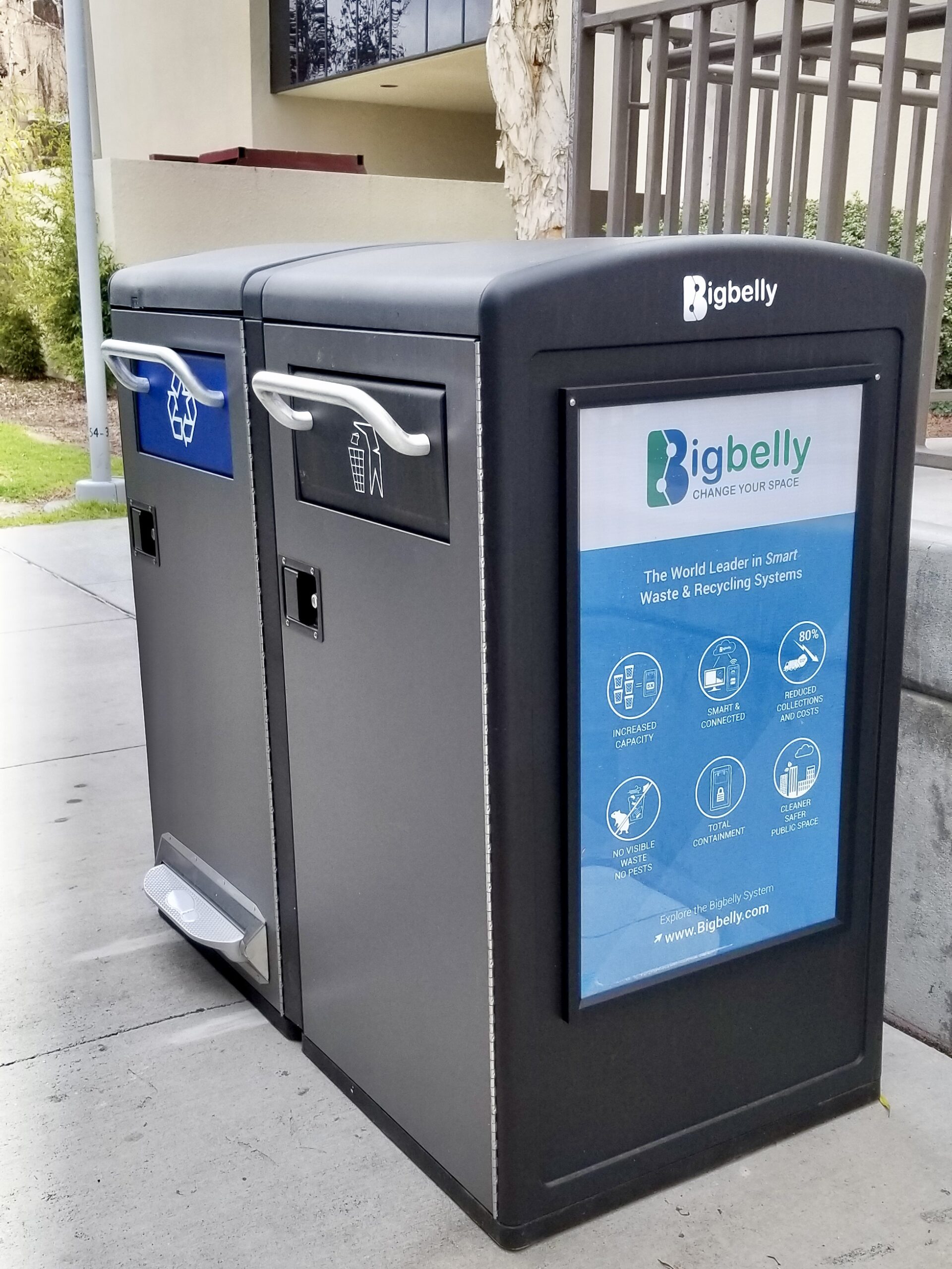 Bigbelly SC Double Waste Recycling