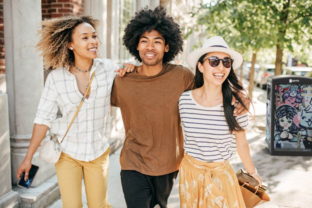 big belly bin with wrap in city area